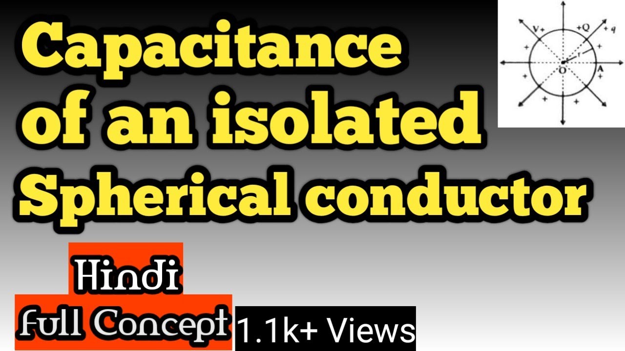 Capacitance of an isolated spherical conductor | AS PHYSICS GURU