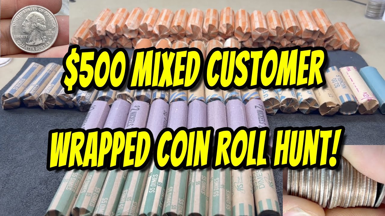 $500 Customer Wrapped Coin Roll Hunt - Searching for Silver, Ws, Mint Errors and More!