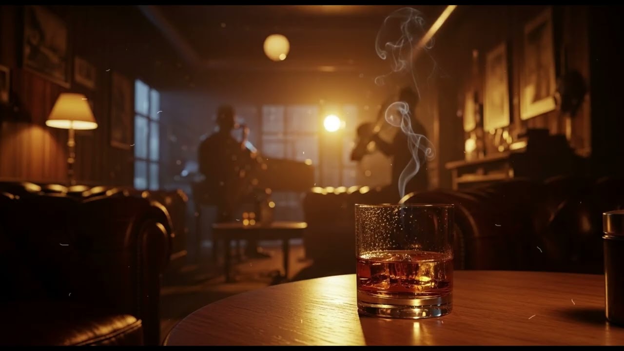 Smooth Jazz Lounge 🥃 Whiskey Blues Melodies for Relax, Focus & Night Work, Whiskey Bar Jazz 🎶