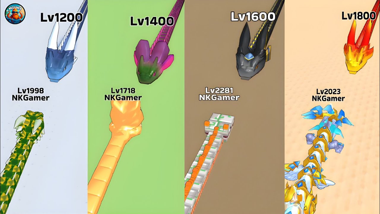 Snake Clash 🐍 | EVERY BOSS DESTROYED! Level 1200–1800 Power Comparison 🔥 #465