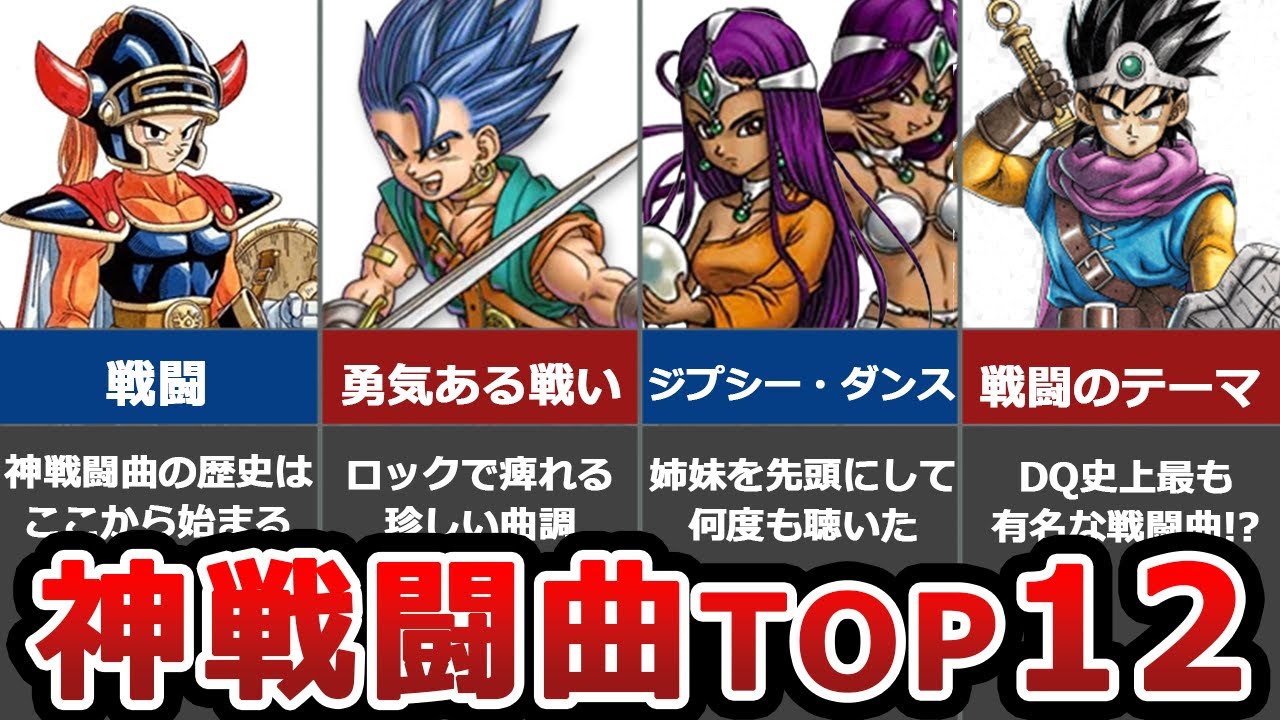 【ガチファンが選ぶ】歴代ドラクエ 神曲すぎる戦闘曲ランキングTOP12