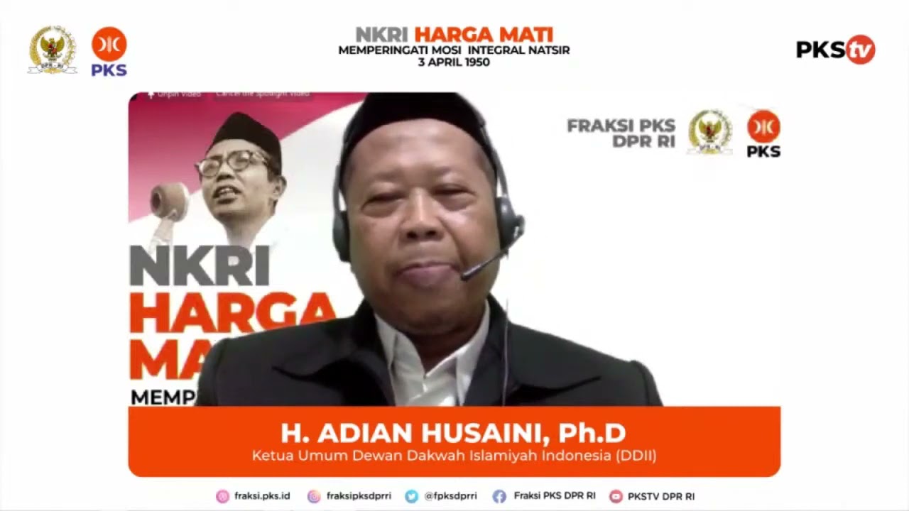 Adian Husaini: Umat Islam Harus Teladani Integritas dan Intelektualitas Mohammad Natsir