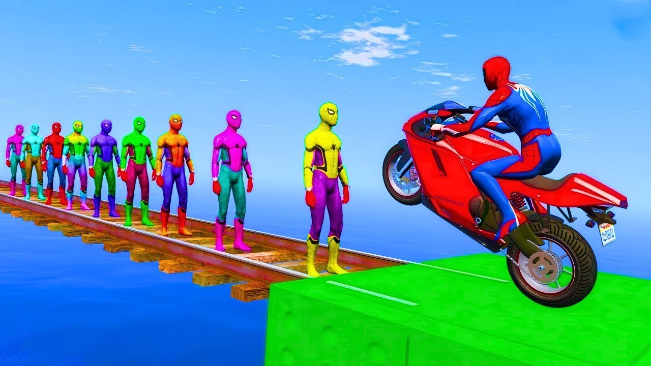 الرجل العنكبوت انقاذ باتمان Spider-Man Rescue batman vs iron man vs venom funny Game GTA 5 superhero