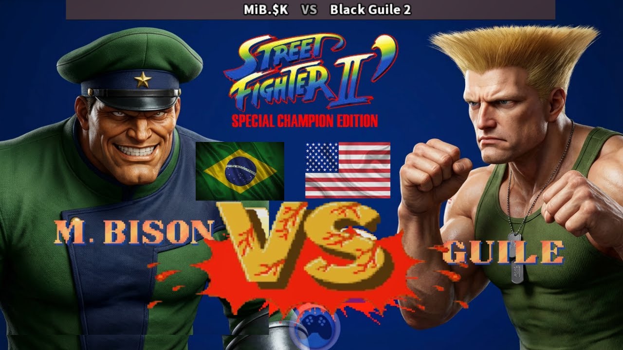 Street Fighter 2'CE MiB.$K vs Black Guile 2