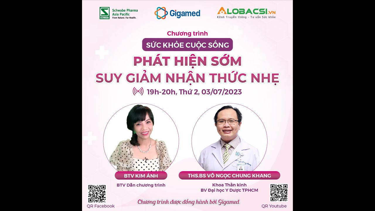 Phát hiện sớm suy giảm nhận thức nhẹ | ThS.BS Võ Ngọc Chung Khang