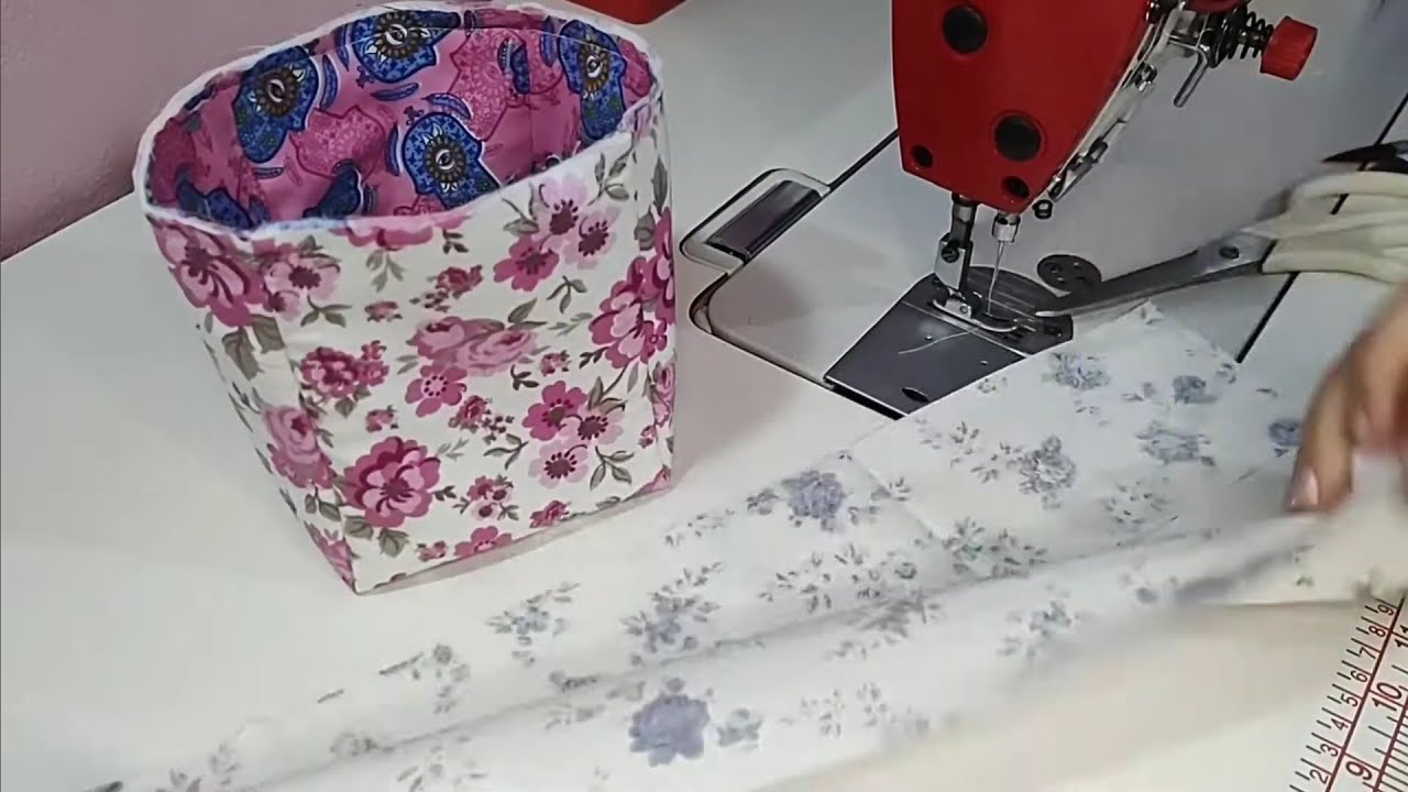 Olha que dica maravilhosa de artesanato/ caixinha porta trecos de tecido/ passo a passo 🌷🌷🌷