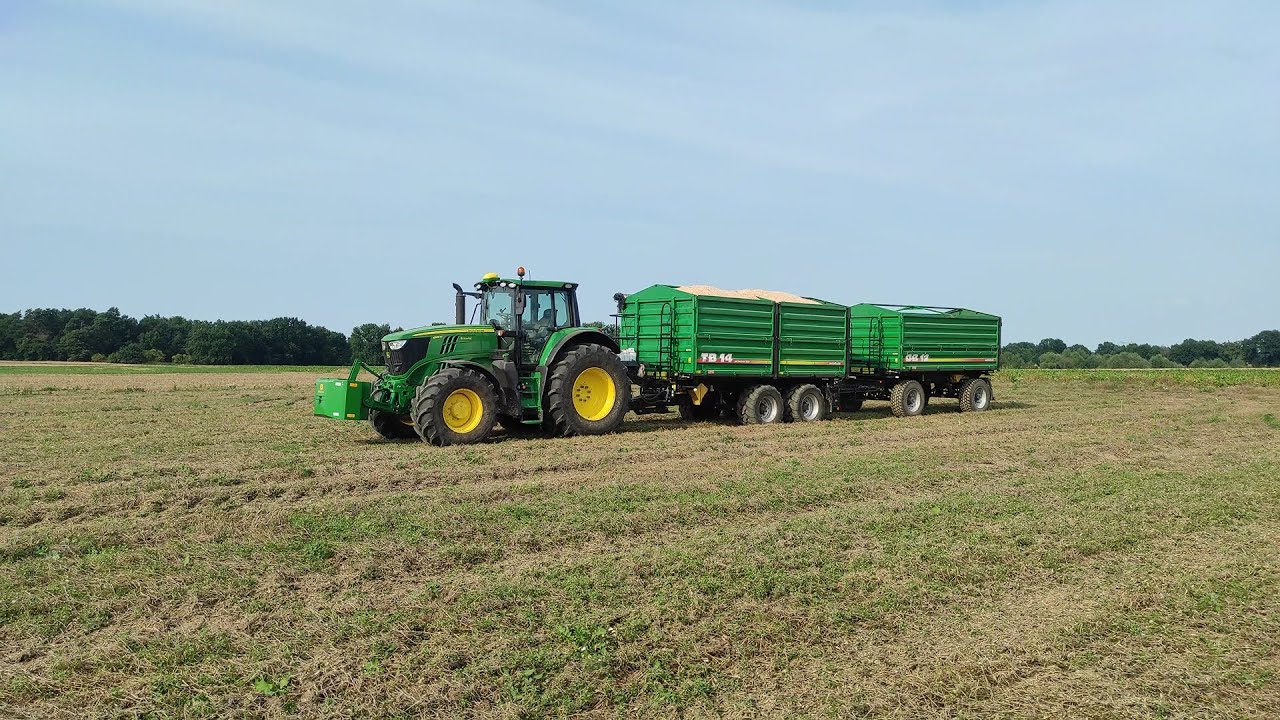 ŻNIWA GROCHU ☆ UPRAWA POŻNIWNA John Deere i Mandam Gal K 5m