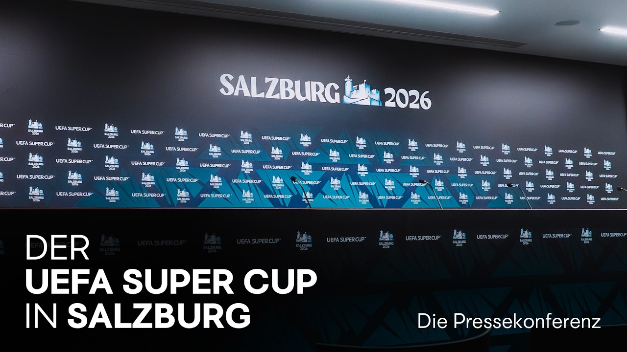 Pressekonferenz zum UEFA Super Cup 2026 in Salzburg