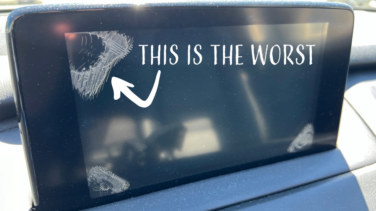 Mazda CX-9 Cracked Screen Replacement (Ghosting/Spider Webs)