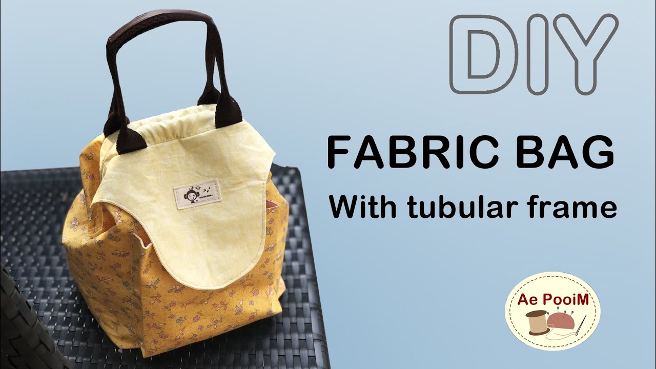 How to make fabric bag with tubular frame | วิธีการทำกระเป๋าปากอะลูมิเนียม