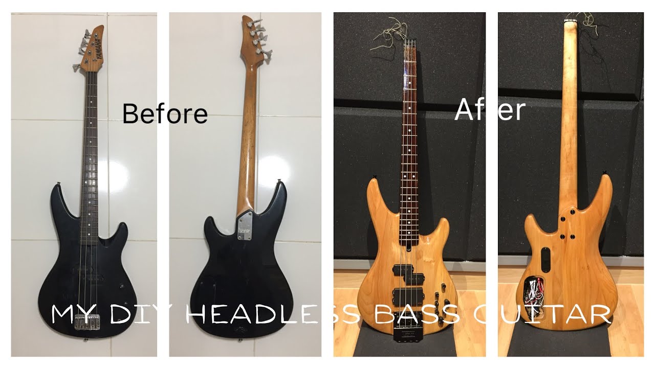 เบสหัวตัด ตัดหัวเบส | DIY Headless bass guitar
