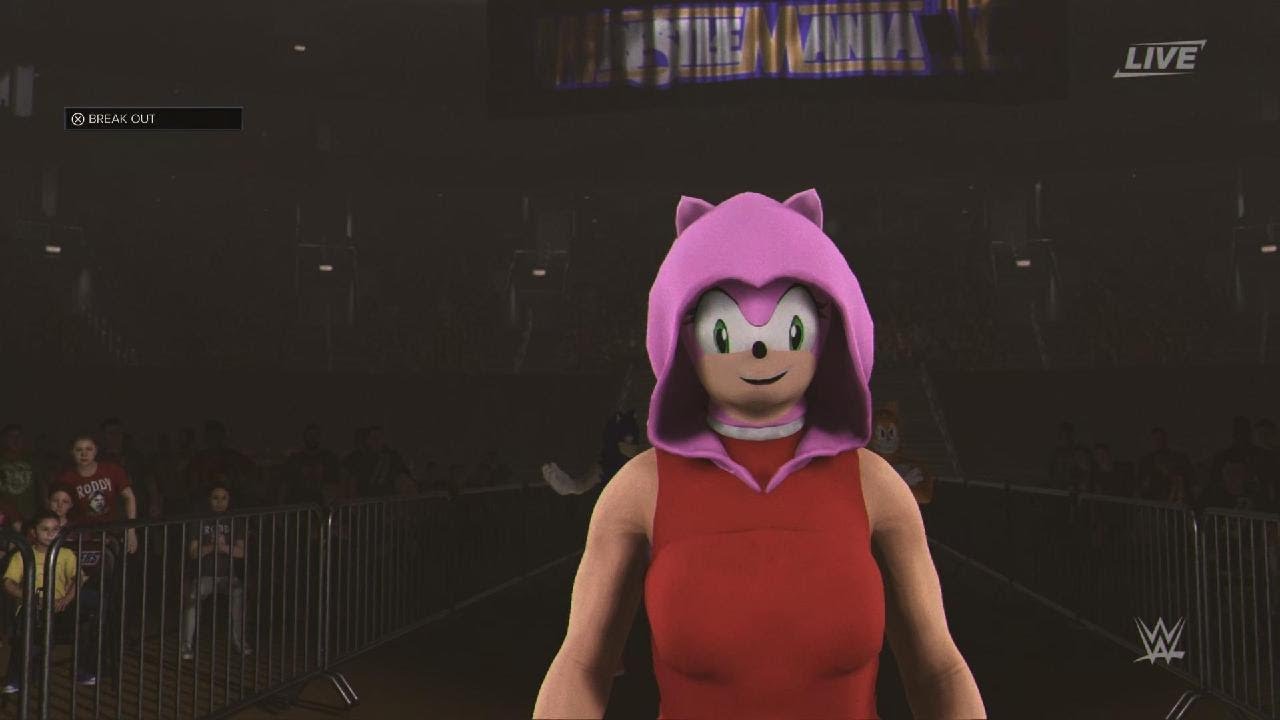 WWE 2K24 - Pomni VS Amy Rose W/ Sonic Family