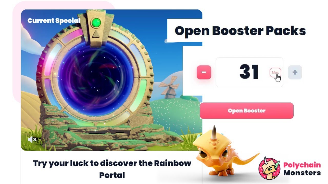 POLYCHAIN MONSTERS - Rainbow Portals in Booster Packs!