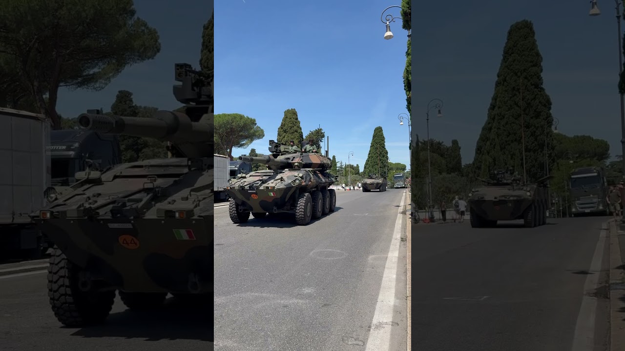 Carroarmato esercito italiano durante la parata del 2 giugno 2025