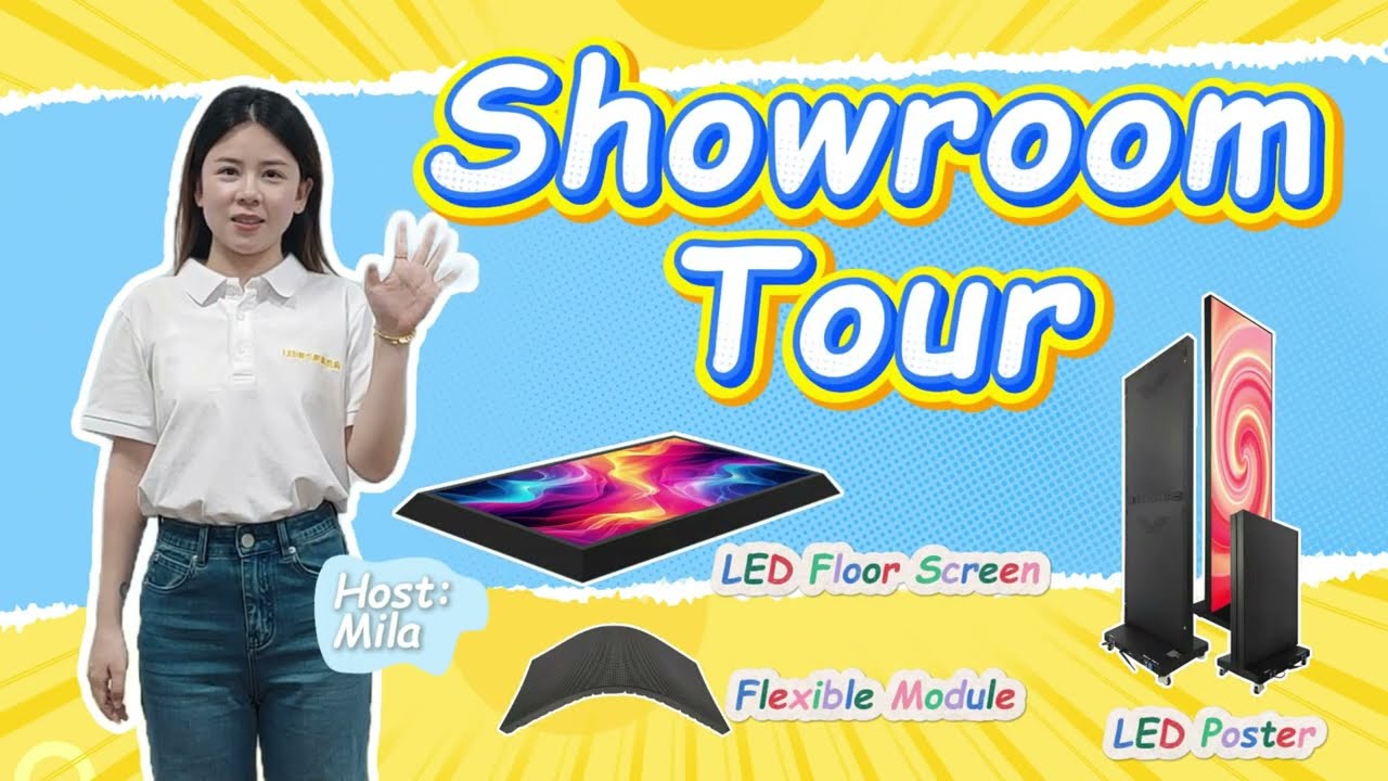 Inside Our LED Showroom | Flexible LED Modules, Floor LED Screens & LED Posters