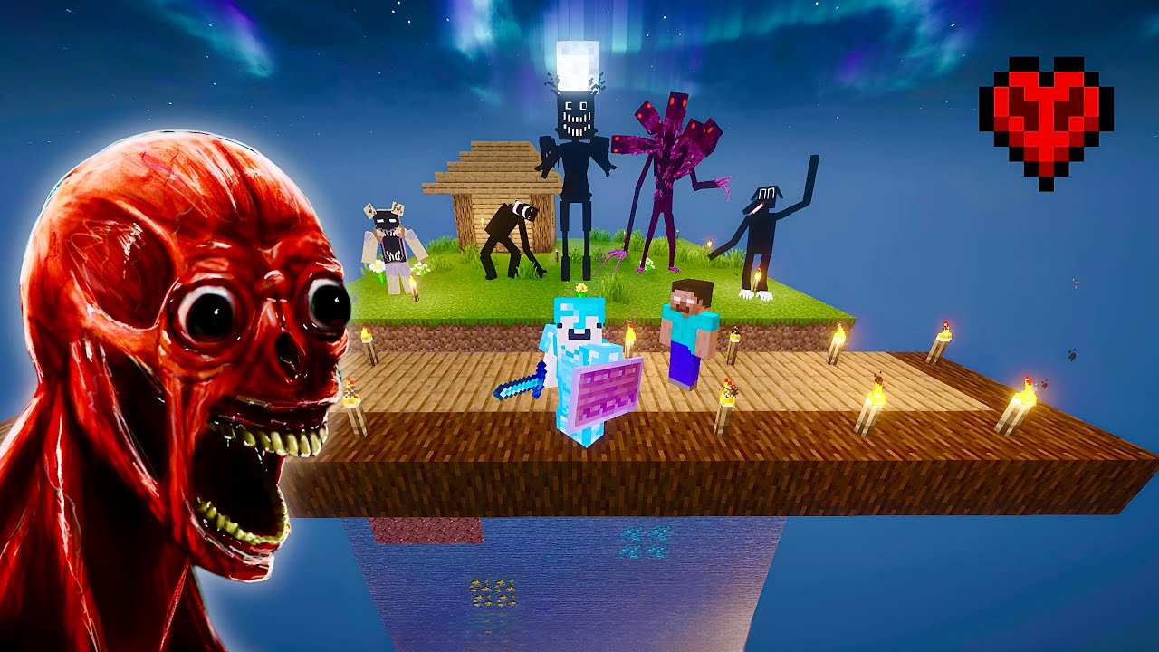 Выжить в Vita Carnis на одном чанке в Minecraft