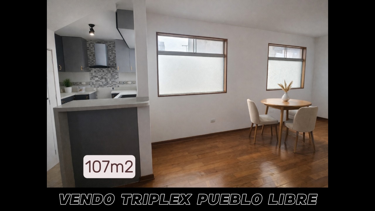 VENTA DE DEPARTAMENTO EN PUEBLO LIBRE TRIPLEX 3 DORMITORIOS