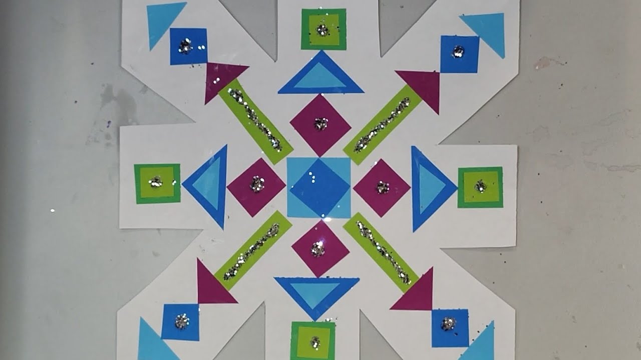 Snowflake Collage with Radial Symmetry!