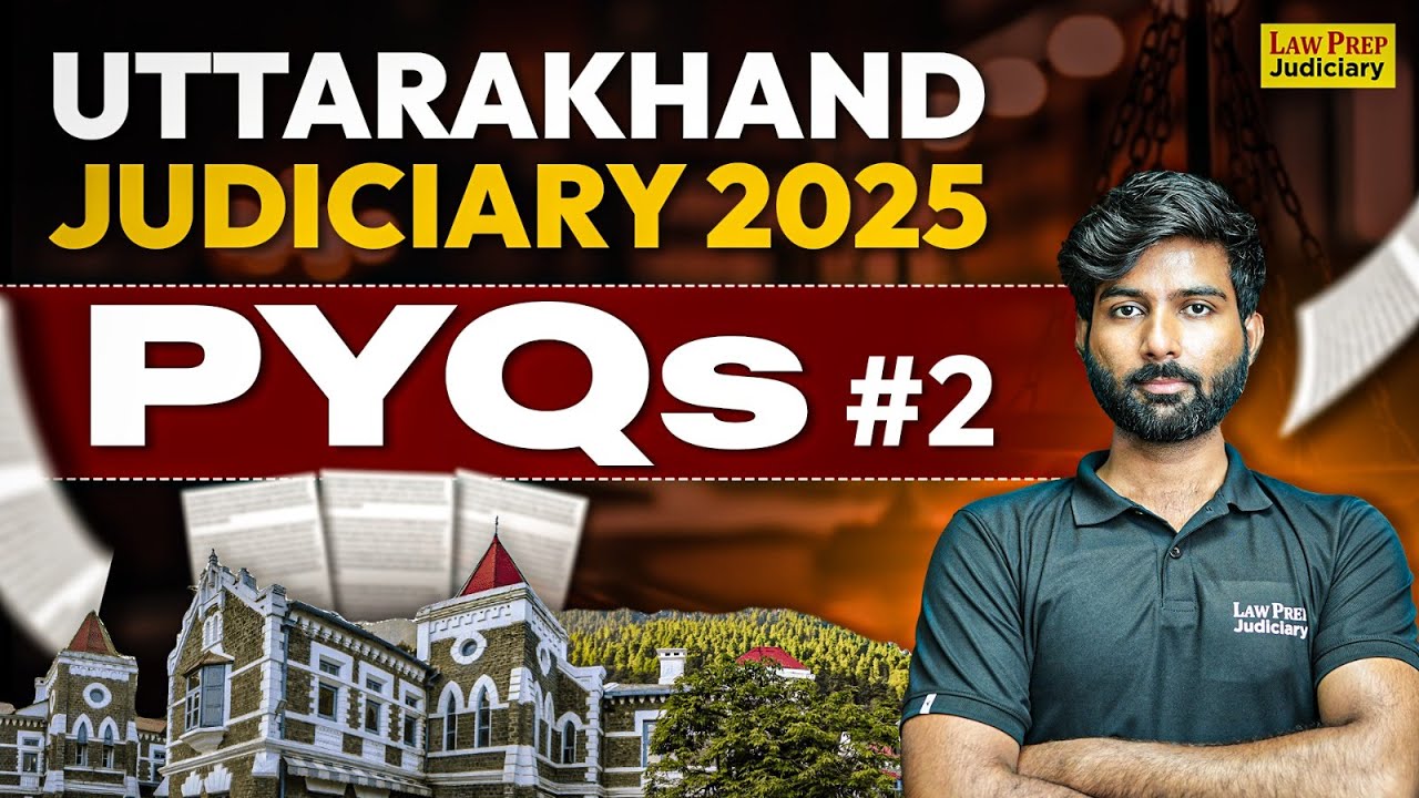 Uttarakhand Judiciary | Past Year Paper Solution | #2 | UK PCS J PYQs | UK Judiciary 2025