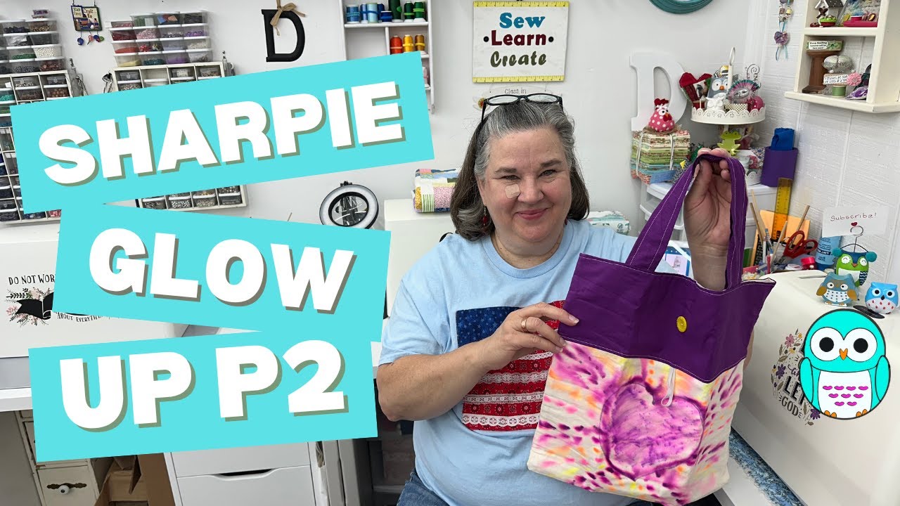 Сумка-шоппер Sharpie Tie Dye своими руками | Простой способ покрасить ткань и создать уникальную ...