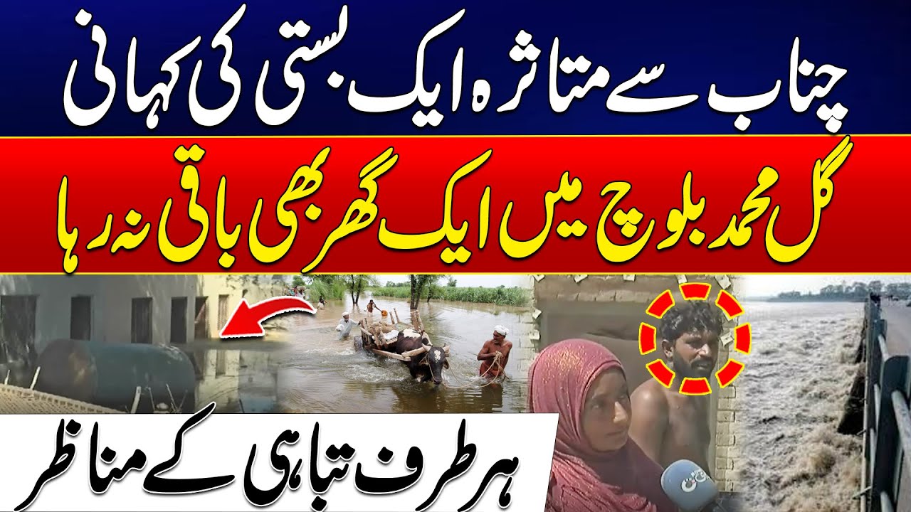 Flood Disaster in Punjab - Homes Drowned, Families Crying for Help in Vehari - 24 News HD