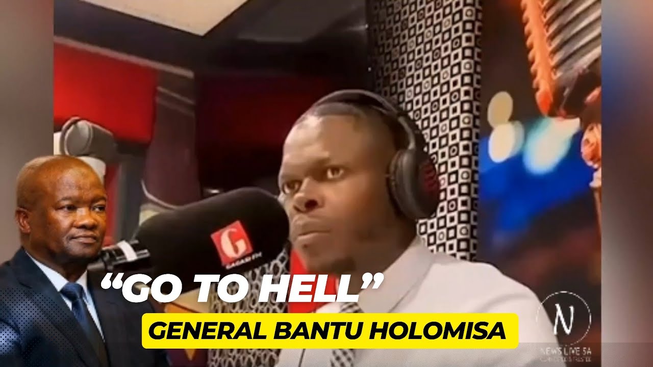 UDM Leader General Bantu Holomisa tells a listener and Gagasi FM host Alex Mthiyane to “go to hell” 