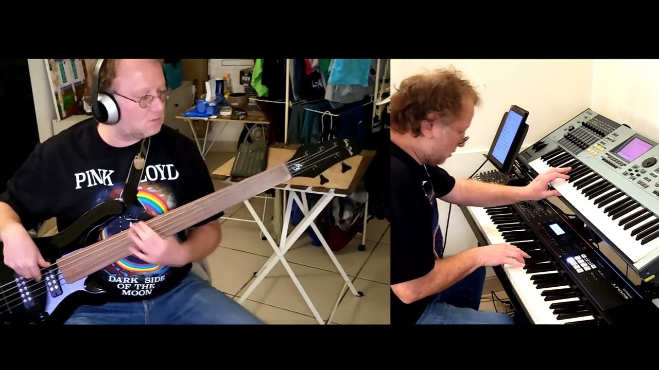 Pink Floyd - On The Turning Away, 1987 (Bass and Keyboards Cover)