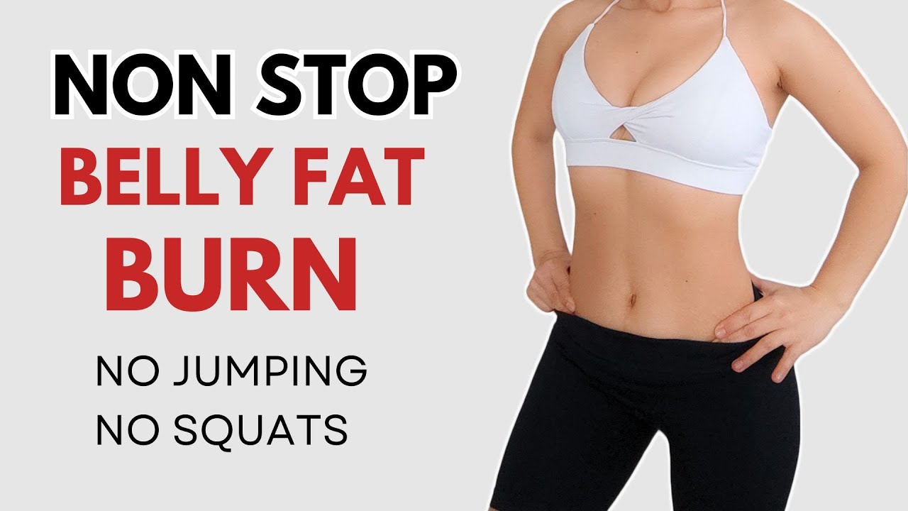 10 Min STANDING belly fat loss, burn hanging lower belly, no jumping/ squats/ lunges