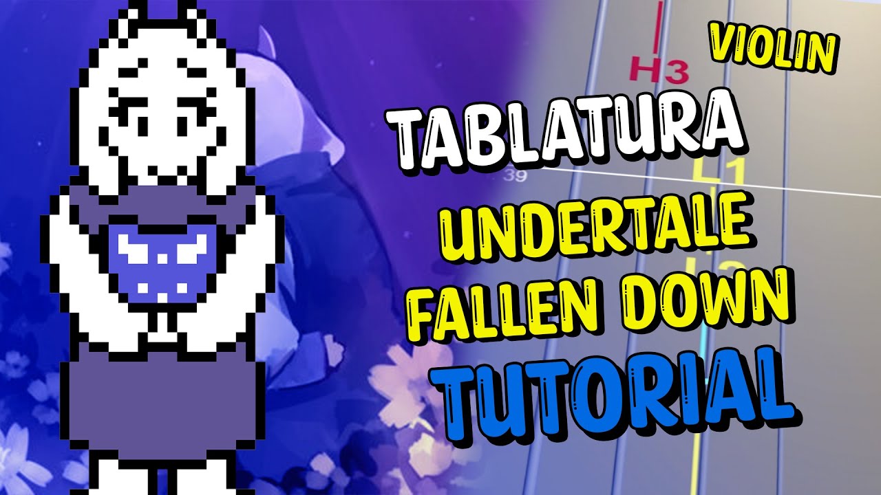 Undertale OST 004 - Fallen Down Violín Tutorial