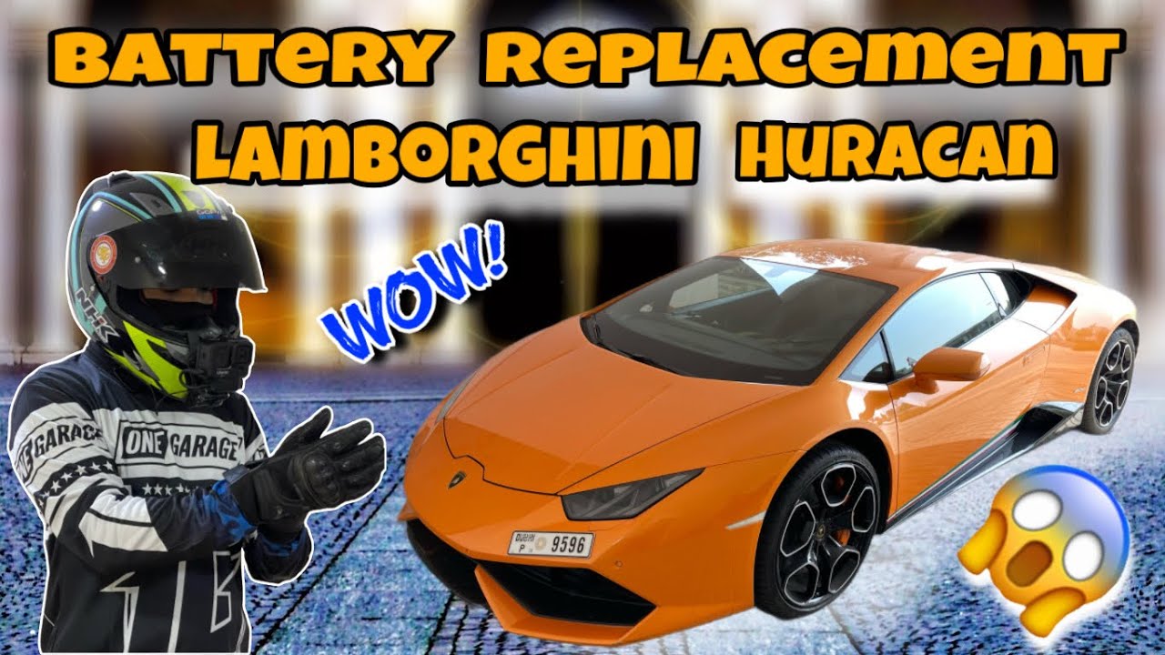 HOW TO REPLACE THE BATTERY OF LAMBORGHINI HURACAN 2017