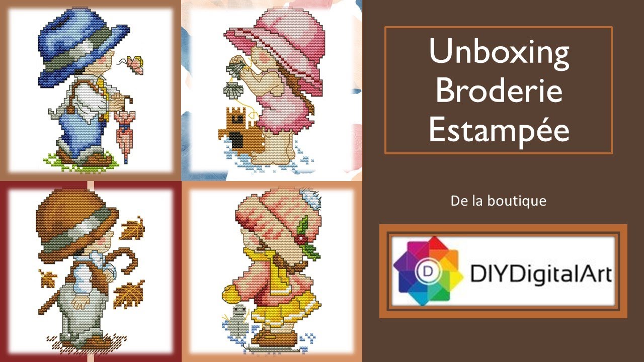 UNBOXING de la boutique DIY DIGITAL ART Broderie