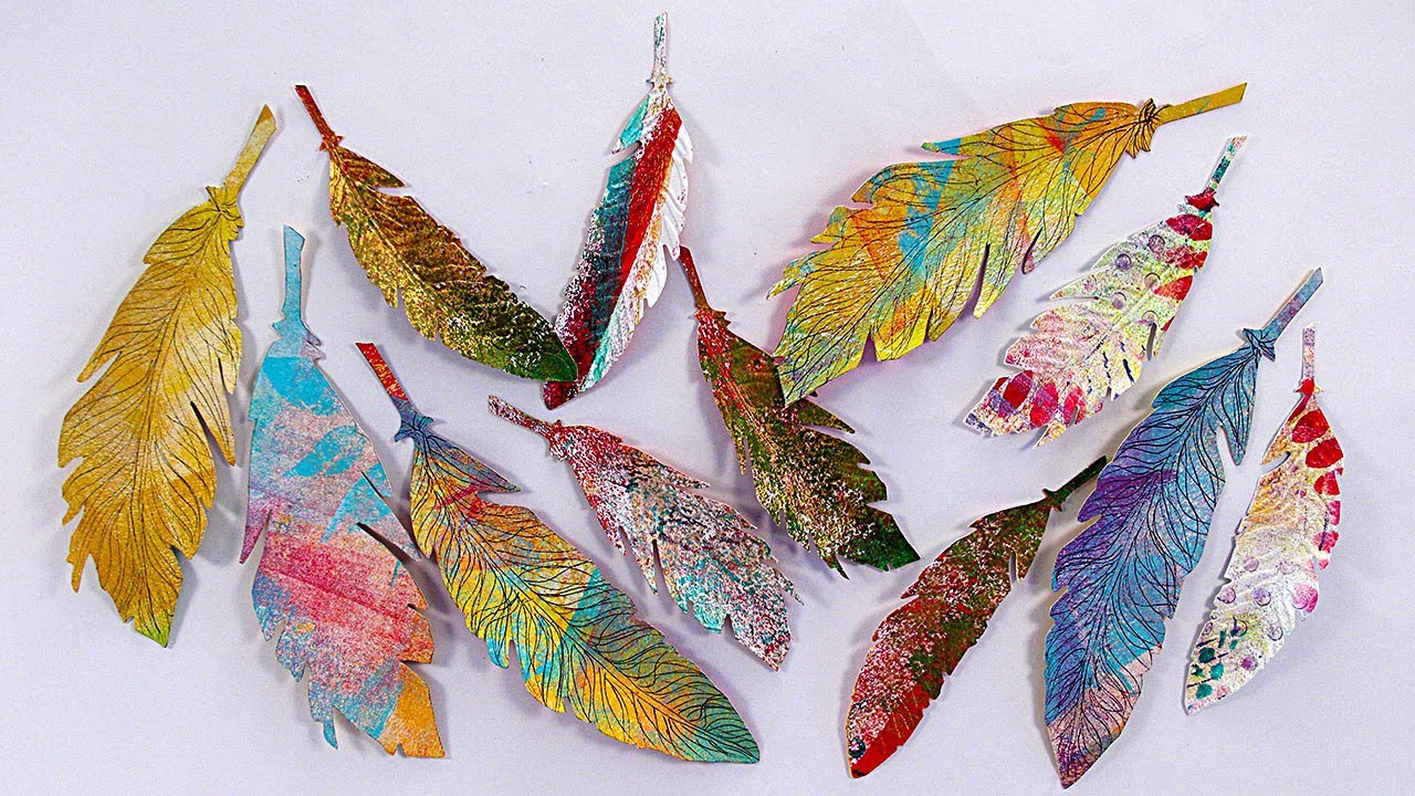 Monoprinting Feathers with Barb Owen - HowToGetCreative.com