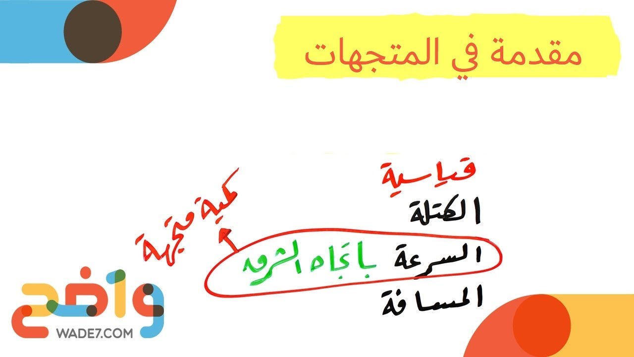مقدمة في المتجهات (رياضيات 6)