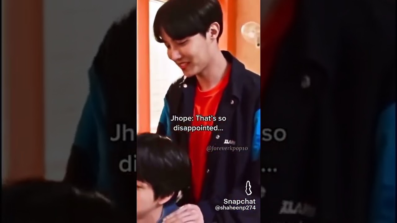 jhope got dissapointed by jin...🤣