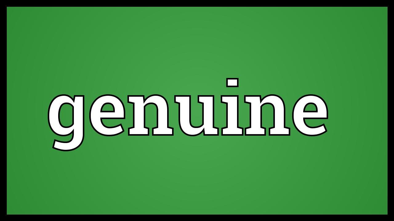 Genuine Meaning