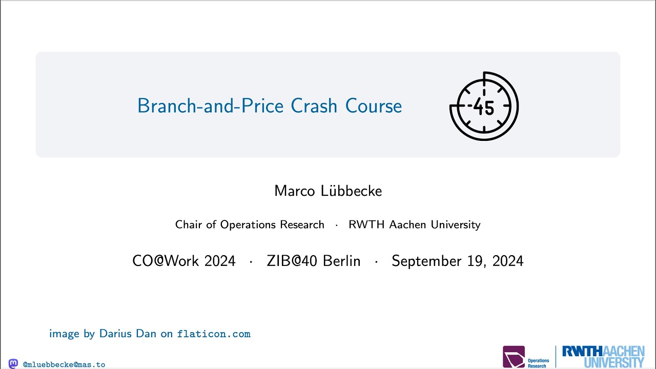 Branch-and-Price Crash Course