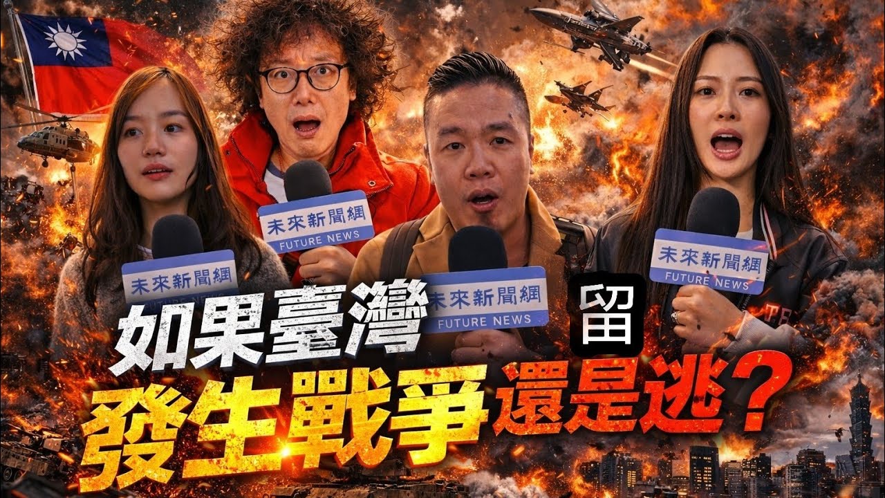 如果臺灣發生戰爭，你會留下還是逃？