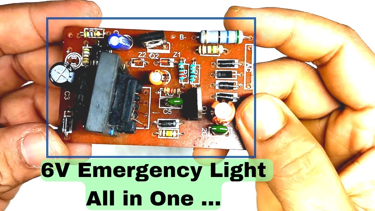 Explain 6 volt Emergency light all in one circuit board || Explain In Bengali