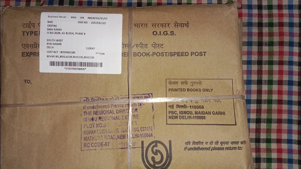 IGNOU STUDY MATERIAL 2025 session / BAG / IGNOU / NEW STUDENT😄  #ignou #BAG #university 