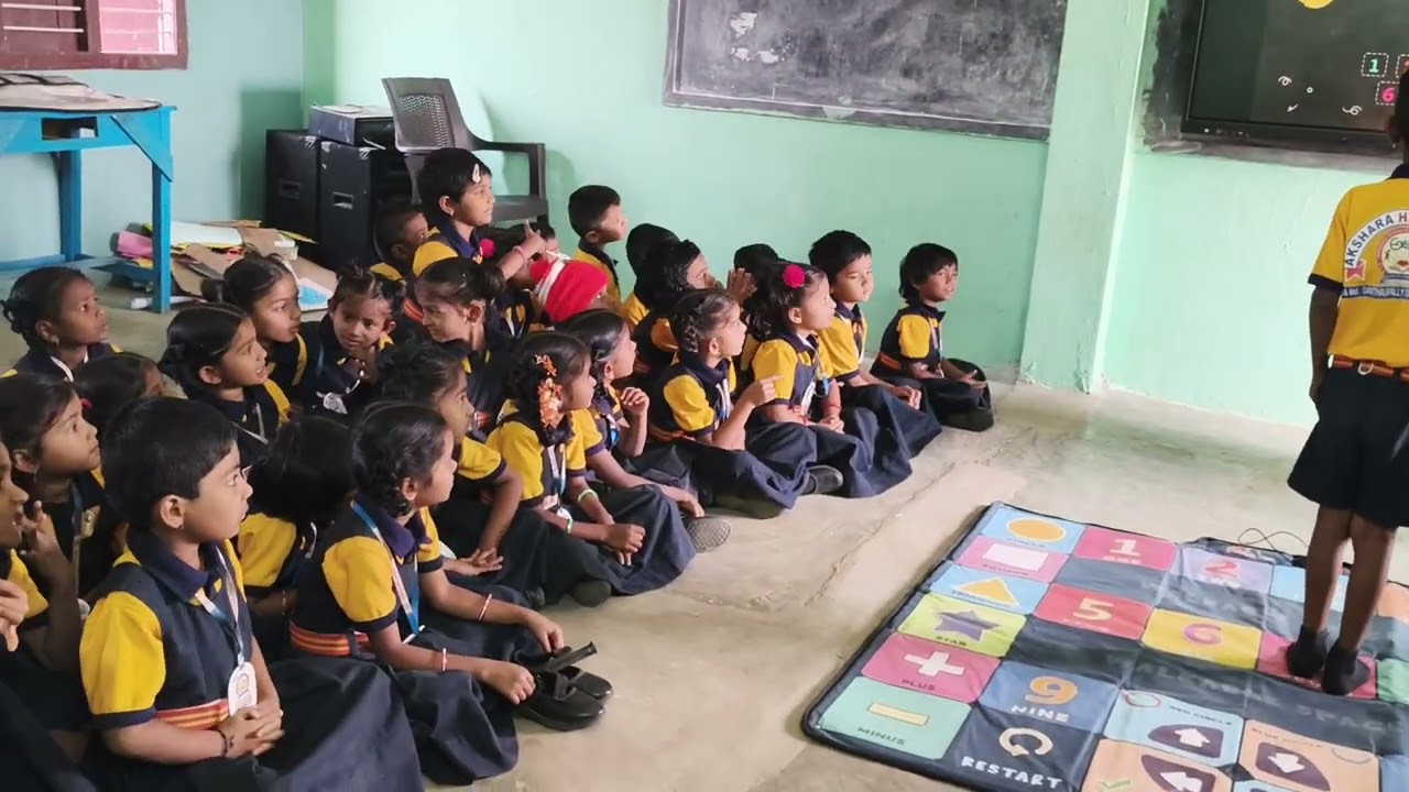 AKSHARA HIGH SCHOOL DANTHALAPALLY | MAGIC MAT CLASS UKG STUDENTS 