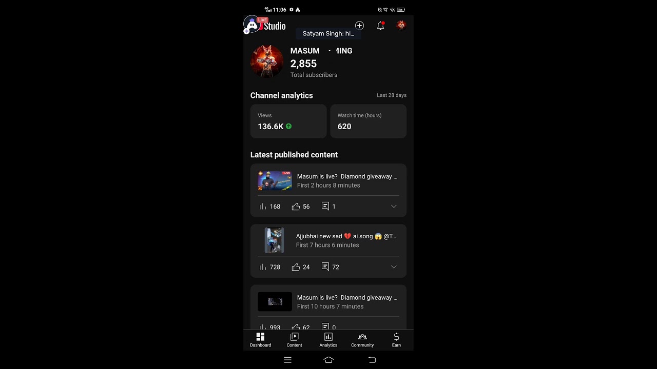 Masum is live?  Diamond giveaway 🎁and play with my followers and subscribers🥰