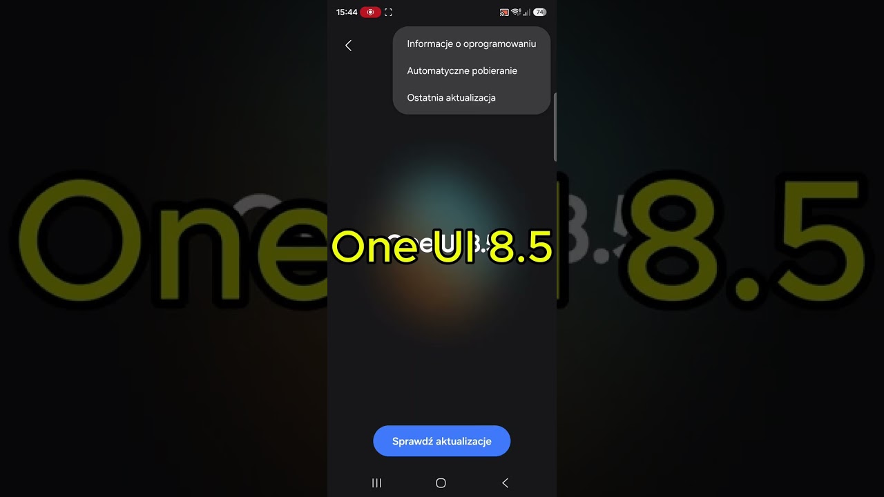Samsung Galaxy A36 5G - nowy wygląd po aktualizacji One UI 8.5, ale wersja Androida 16 jest ten sam.