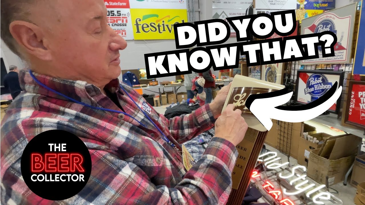 Interesting Finds while BEER Collecting at HUGE Beer Show in La Crosse #beersigns #breweriana #beer