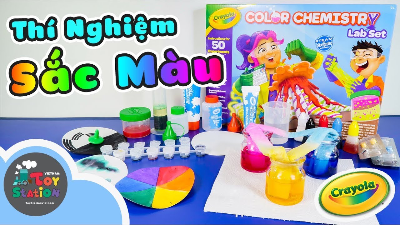 Những thí nghiệm đầy sắc màu với bộ Crayola Color Chemistry Lab Set ToyStation 301