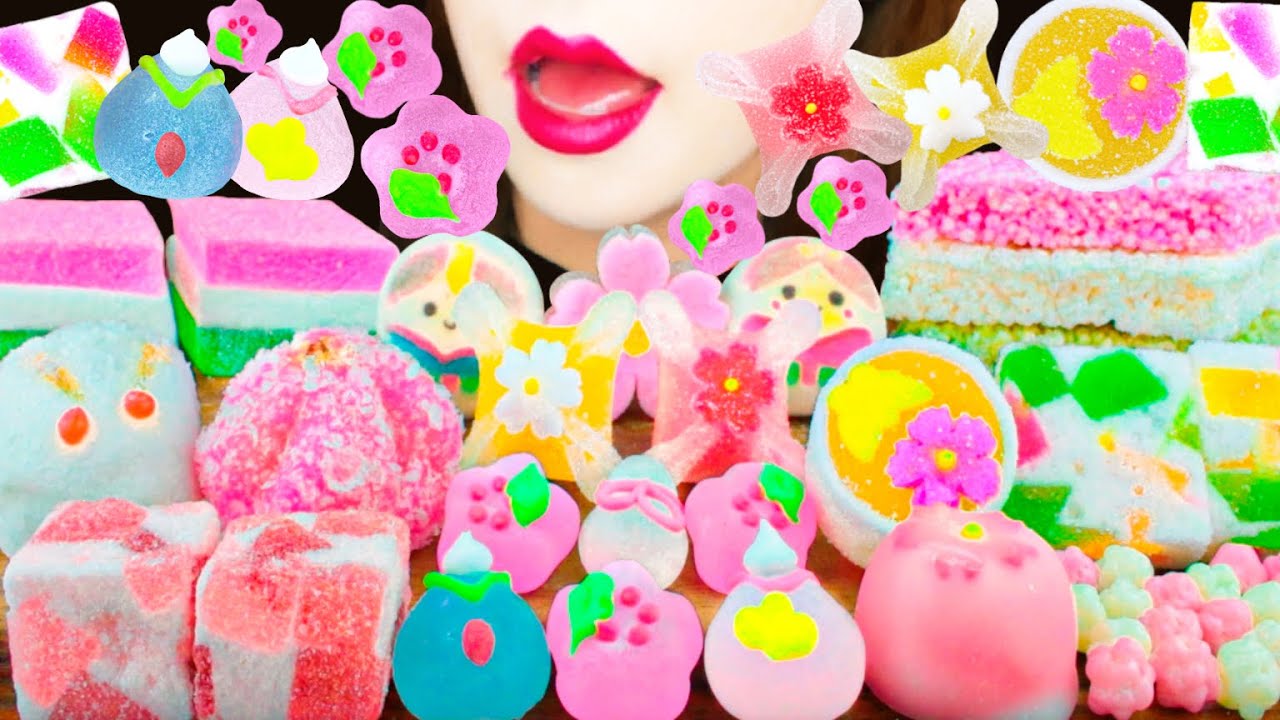 【ASMR】WAGASHI PARTY💓MUKBANG 먹방 食べる音 EATING SOUNDS NO TALKING