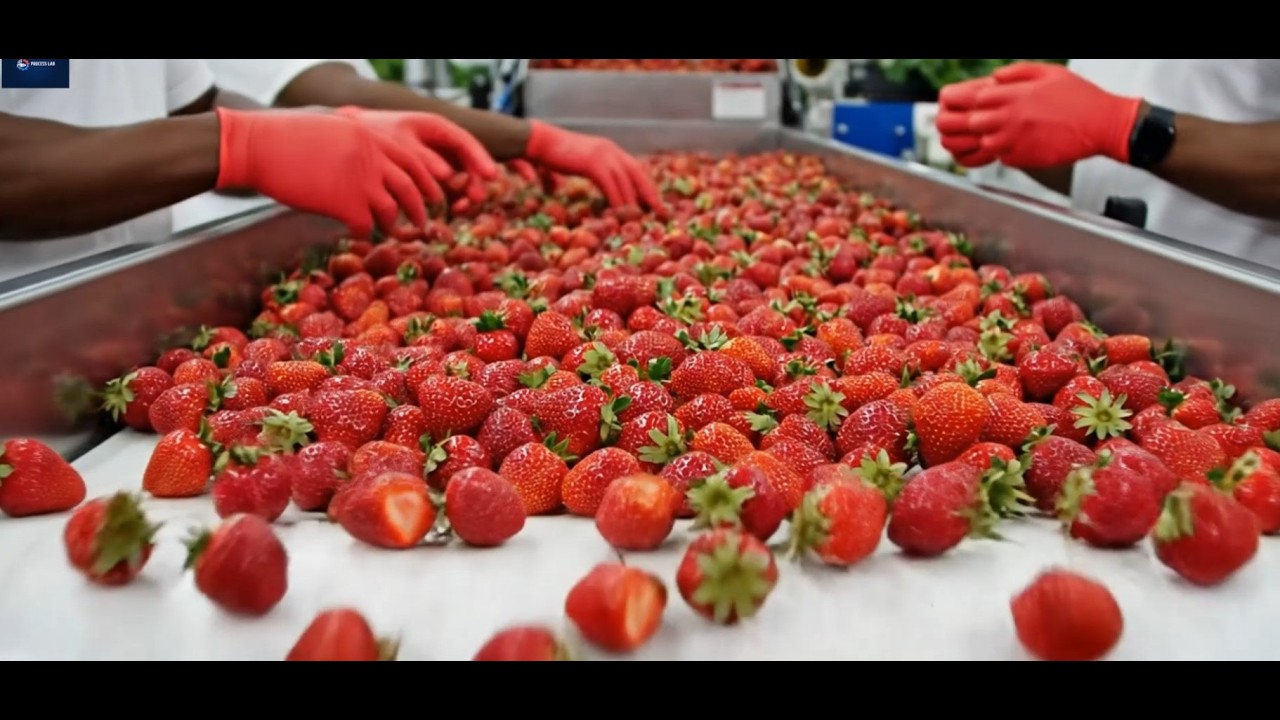 How Strawberry Juice Is Made &ndash; Inside a High-Tech Fruit Processing Factory II Process Lab