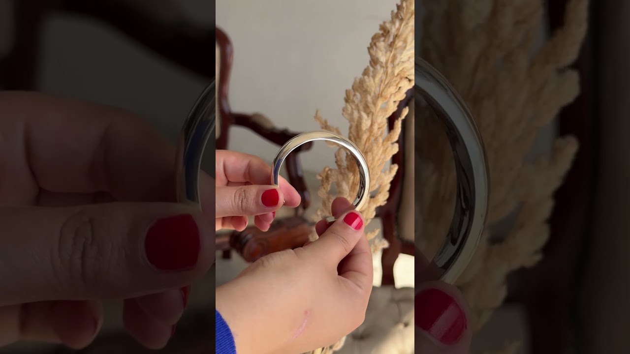 Sterling Silver Large Aura Cuff Bracelet