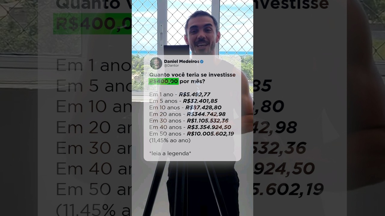 &Eacute; isso que vai acontecer se voc&ecirc; come&ccedil;ar a investir agora #shorts