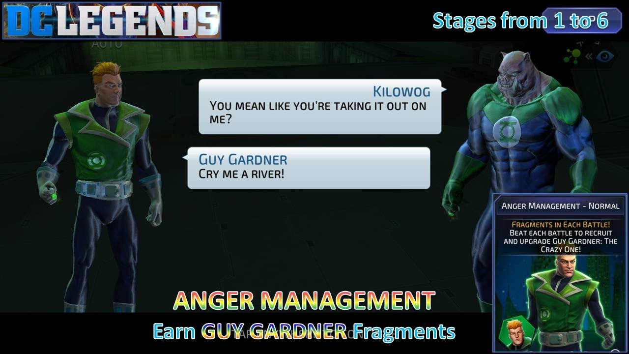 [*/\*] DC Legends: Fight Superheroes - ANGER MANAGEMENT Hero Challenge - Stages 1 to 6 - Normal