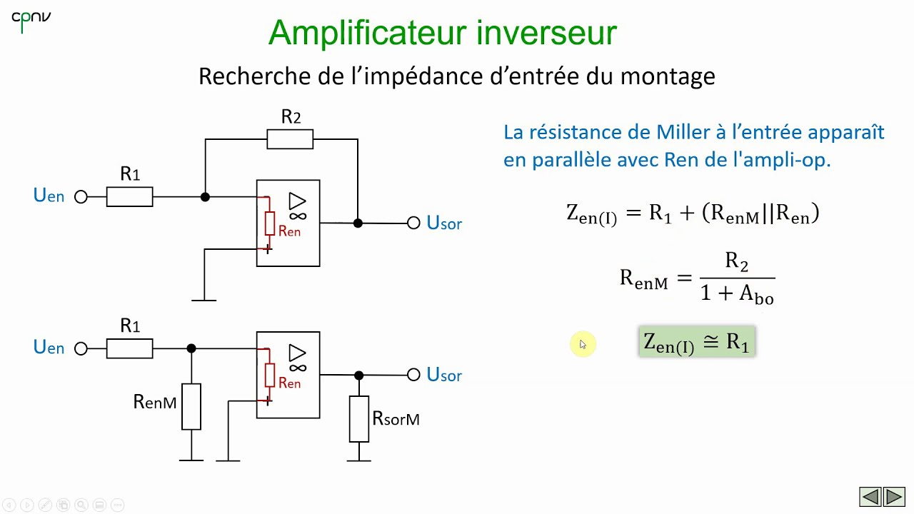 ELAN - AOP Impédances des montages de base (partie 3 - Ampli inverseur et comparaison)